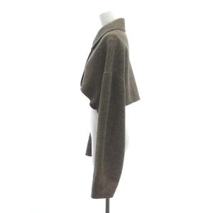 CLANE NEP TWEED RIVER BOLERO JACKET ジャケット ショート F 茶 黒 ブラウン