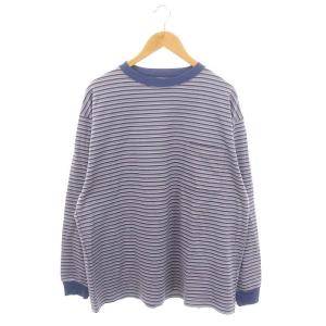 23SS ORGANIC COTTON KNIT BORDER TEE L/S Tシャツ カットソー 長袖 ボーダー オーバーサイズ