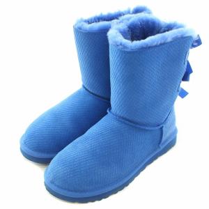 UGG australia Bailey Bow 2 Boot ベイリーボウ2ブーツ ムートンブーツ ショート スエード リボン 装飾 厚底 US6 23cm