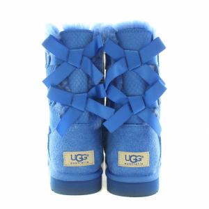 UGG australia Bailey Bow 2 Boot ベイリーボウ2ブーツ ムートンブーツ ショート スエード リボン 装飾 厚底 US6 23cm