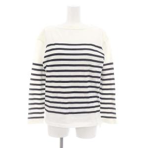 IENA取り扱い 22SS ボーダープルオーバー バスクシャツ Tシャツ カットソー 長袖 XS 白 黒