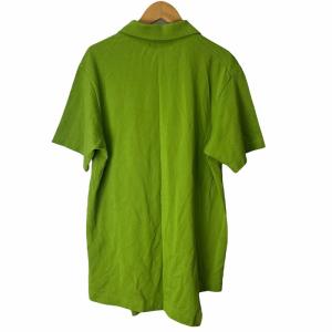 COMME des GARCONS SHIRT × ラコステ LACOSTE コラボ ねじれ ポロシャツ ワンポイントロゴ 半袖 L 緑 グリーン FL-T003