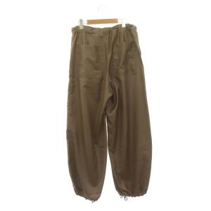 IENA 24AW ブライトパラシュートパンツ ワイド ジッパーフライ 38 グレージュ
