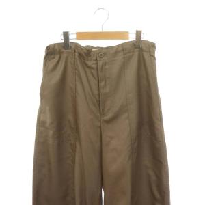 IENA 24AW ブライトパラシュートパンツ ワイド ジッパーフライ 38 グレージュ