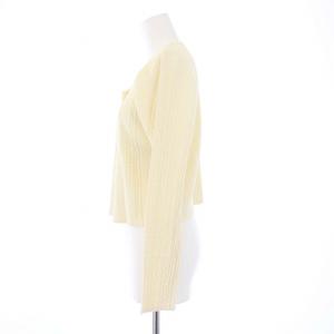 PLEATS PLEASE ISSEY MIYAKE イッセイミヤケ カーディガン Uネック 長袖 ショート丈 4 XL アイボリー /YT