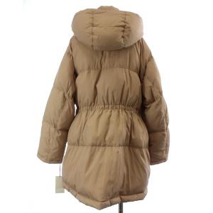 SNIDEL ウエストマークミドルダウンジャケット コート フード付き ウエストリボン ミドル F ベージュ SWFC194011