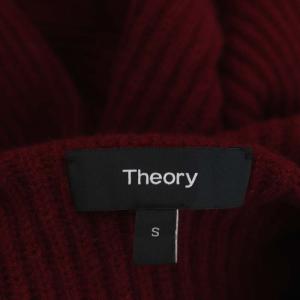 Theory MERCER WOOL CASH MOVING RIB TNECK ウールカシミヤニット セーター 長袖 S 赤 レッド