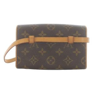 LOUIS VUITTON モノグラム ポシェット フロランティーヌ キャンバス ウエスト バッグ ブラウン M51855