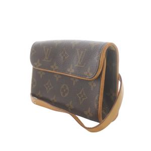 LOUIS VUITTON モノグラム ポシェット フロランティーヌ キャンバス ウエスト バッグ ブラウン M51855
