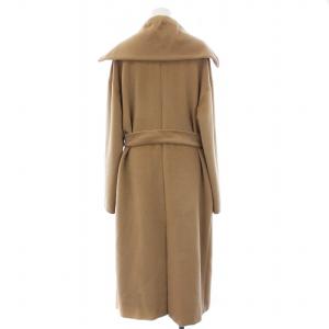 Max Mara 白タグ マニュエラ アイコンコート ガウンコート バージンウール カシミヤ混 42 ベージュ