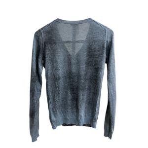 JIL SANDER シルク カシミヤ ニット セーター 長袖 S 青系 アッシュブルー JY605A AA