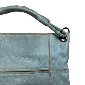 BOTTEGA VENETA オールド トートバッグ レザー 切り替え 皮革 青 ブルー系 AA