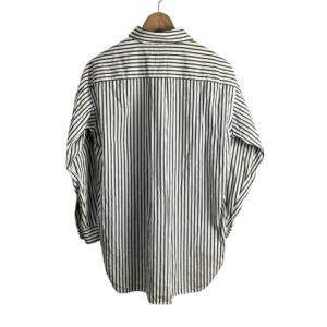 ISSEY MIYAKE ストライプ シャツ オールド 1M13-FJ021 白×黒