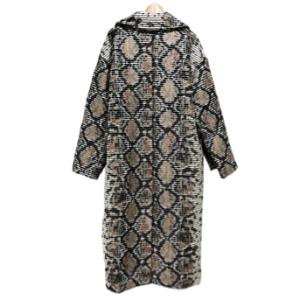 MSGM ジャガード パイソン チェスター オーバーコート 40 2542MDC112 総柄