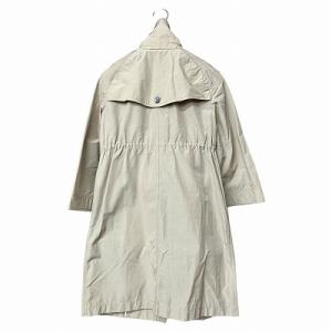 BURBERRY LONDON ナイロン混 コート スタンドカラー 七分袖 ベージュ 38 M位 FRD67-365 40