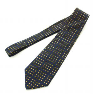 PAUL SMITH ネクタイ レギュラータイ ドット シルク スーツ ビジネス 紺 ネイビー