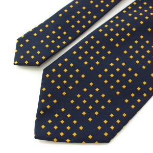 PAUL SMITH ネクタイ レギュラータイ ドット シルク スーツ ビジネス 紺 ネイビー