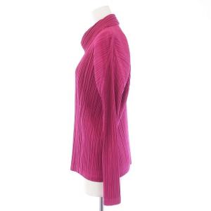 PLEATS PLEASE ISSEY MIYAKE イッセイミヤケ カーディガン プリーツ 3 ピンク