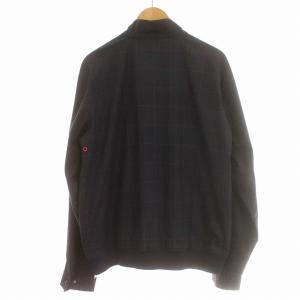 STUSSY 00s チェック スイングトップ ジャケット ブルゾン L ネイビー 紺