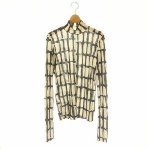 MAISON SPECIAL メゾンスペシャル ドローイングチェックタートルトップス カットソー 長袖