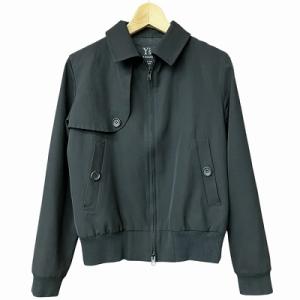 ウール ギャバジン スウィングトップ ブルゾン ブラック 3