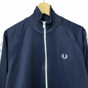 FRED PERRY TAPED TRACK JACKET トラックジャケット ブルゾン 紺 ネイビー M J4620
