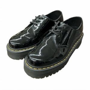Dr.Martens 3 HOLE BOOTS QUAD 3ホール エナメル パテント シューズ ブーツ 厚底 黒 ブラック