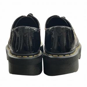 Dr.Martens 3 HOLE BOOTS QUAD 3ホール エナメル パテント シューズ ブーツ 厚底 黒 ブラック