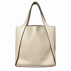 STELLA McCARTNEY SQUARE LEATHER TOTEBAG ピンクベージュ