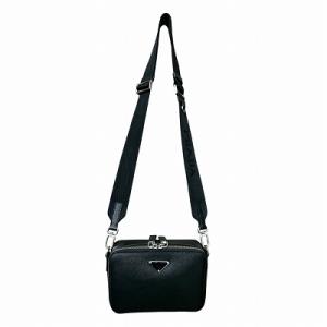 PRADA ブリック ショルダー バッグ サフィアーノ レザー ブラック