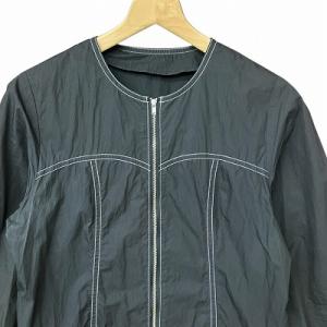 Ray Beams 配色ステッチ ジップ シャツ ワンピース 黒 ブラック 0 XS位 61-26-0185-370