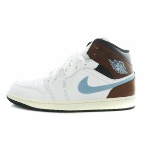 Air Jordan 1 Mid SE ホワイト ブラック セイル ブルーグレー
