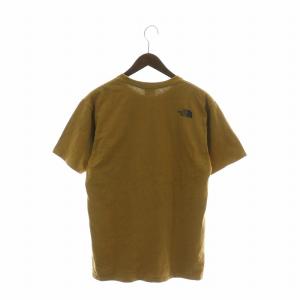 THE NORTH FACE S/S SQUARE LOGO TEE Tシャツ カットソー 半袖 クルーネック スクエアロゴ L 茶色