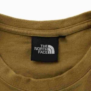 THE NORTH FACE S/S SQUARE LOGO TEE Tシャツ カットソー 半袖 クルーネック スクエアロゴ L 茶色