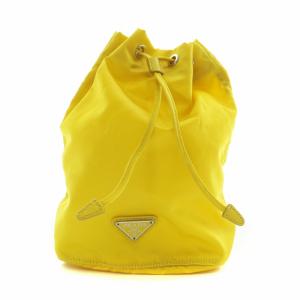 ポーチ 巾着 テスートナイロン イエロー