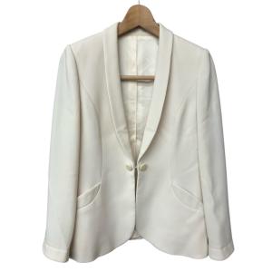 miss ashida ジャケット ワンピース セットアップ オフホワイト クリーム 生成り 7号 S位