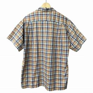 SUGAR CANE マドラス チェック シャツ オープンカラー オレンジ 黄 紫 イエロー パープル マルチカラー 半袖