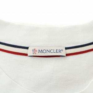 MONCLER 22SS SCOM Tシャツ カットソー 半袖 刺繍 プリント XL 白 ホワイト H20918D00004