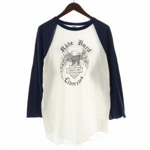 24SS HAWKEYE TEE ホークアイTシャツ ラグラン 長袖 クルーネック ロゴ プリント F