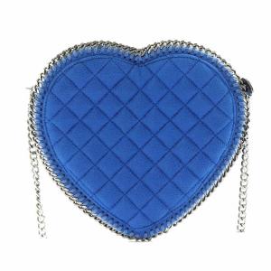 STELLA McCARTNEY ファラベラ ショルダーバッグ ハート チェーン ブルー