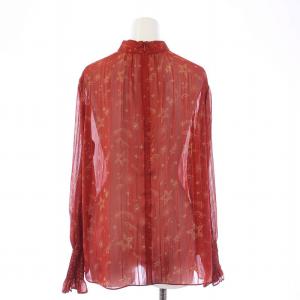 theory luxe 23AW CELESTIAL PRINT CLEBI ブラウス カットソー プルオーバー 長袖 ハイネック