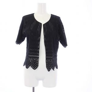 エーポックインサイド A.POC INSIDE イッセイミヤケ カーディガン トッパー 半袖 レース 花柄