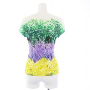 PLEATS PLEASE ISSEY MIYAKE イッセイミヤケ カットソー 花畑プリント 3 グリーン パープル イエロー