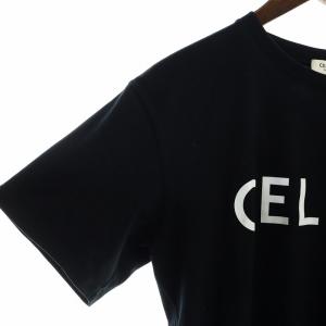 CELINE Tシャツ ロゴプリント XXS ブラック 2X764671Q