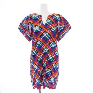 イッセイミヤケ 10年製 ワンピース チュニック チェック柄 3