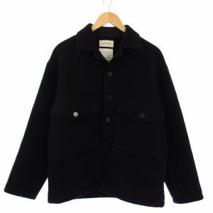 CPO SHIRTS ORGANIC SUFFOLK MELTON シャツジャケット ウール 1 黒 A19C-01SH01C