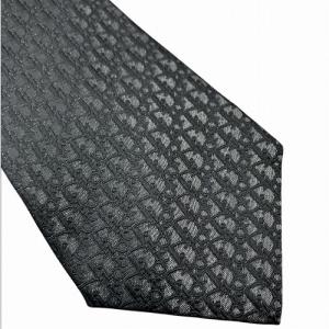 DIOR HOMME ネクタイ 総柄 シルク トロッター オブリーク 黒 ブラック AA