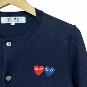 PLAY Comme des Garçons カーディガン PHILLIP PAGOWSKI ネイビー L AZ-N057