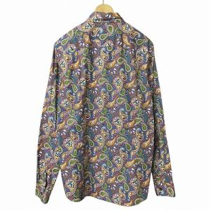 Pretty Green 総柄 ペイズリー ボタンダウン シャツ 長袖 SLIMFIT OASIS マルチカラー 4 L位