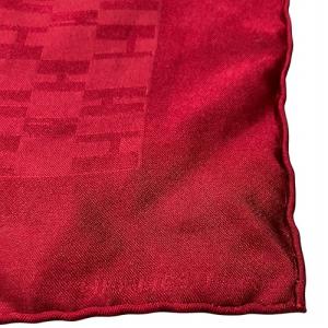 HERMES プチ カレ H柄 総柄 シルク スカーフ 赤 レッド AA